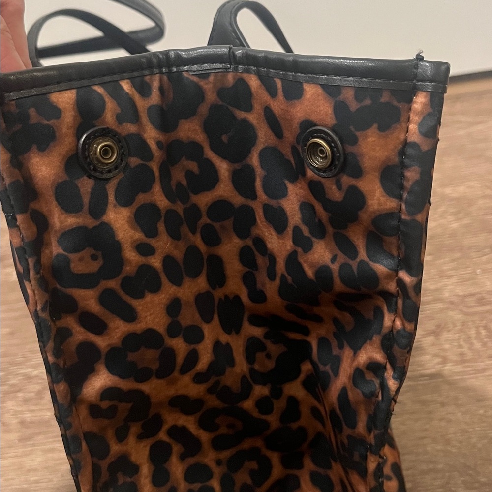 Kurt Geiger Leopard Print Quilted Tote with Black Trim - Picture 14 of 14